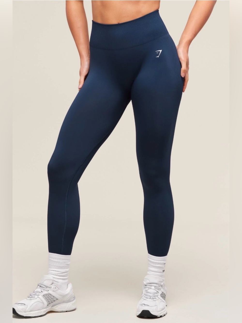 GYMSHARK- Women’s Navy High-Waisted everyday Leggings